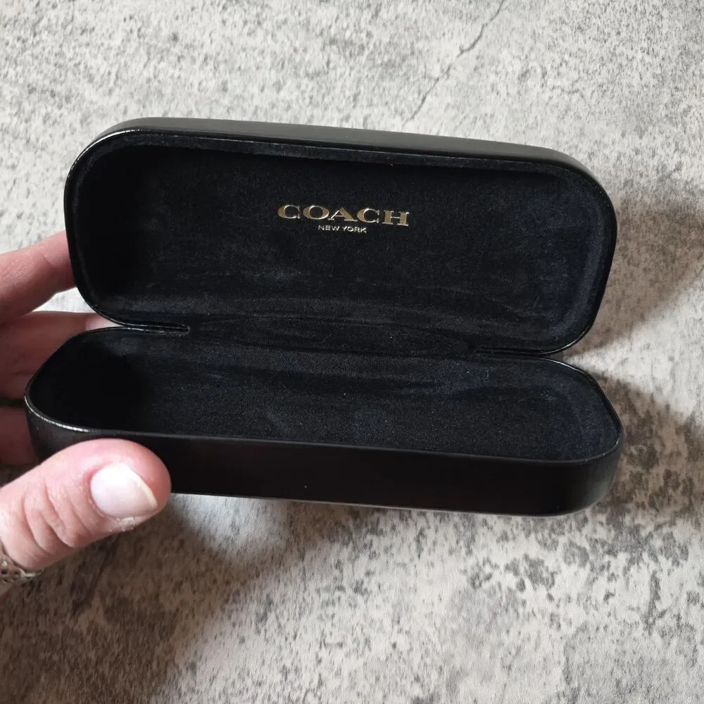 COACH Black Clam Shell Glasses or Sunglasses Case